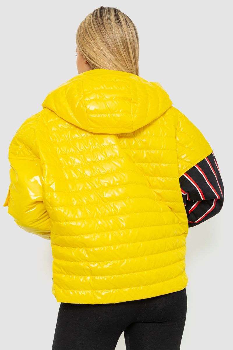 Куртка женская демисезонная, цвет желтый, 102R5222 — изображение 4