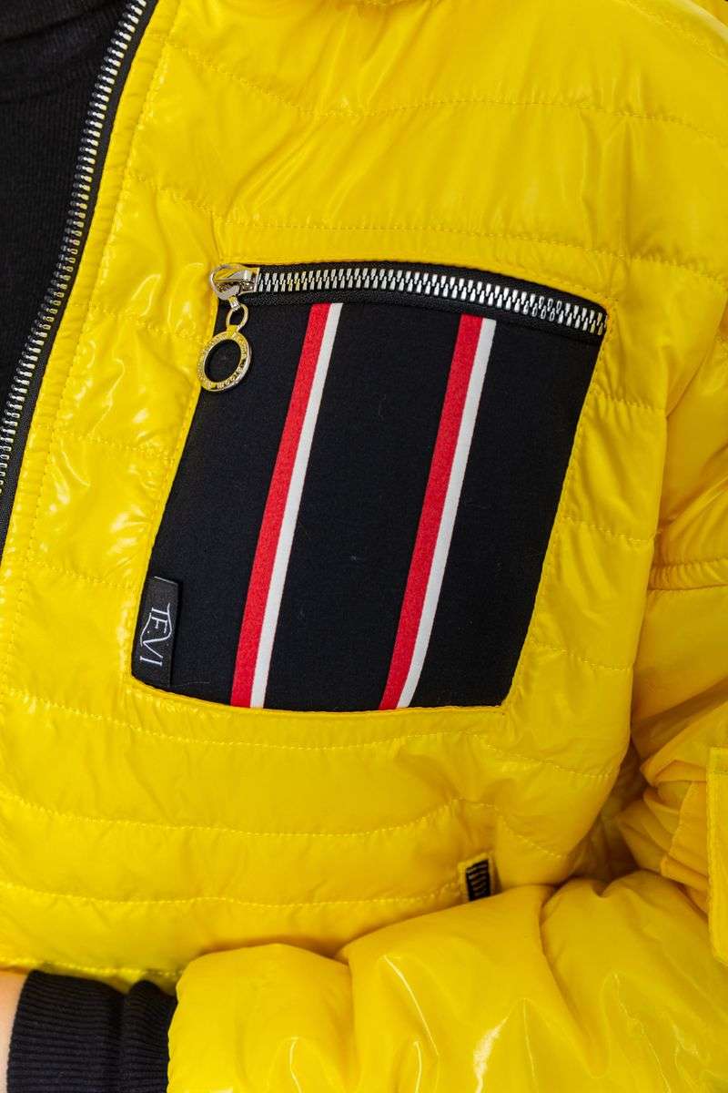 Куртка женская демисезонная, цвет желтый, 102R5222 — изображение 6