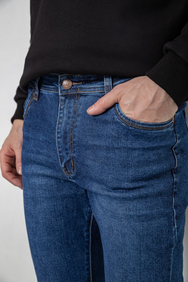 Джинсы мужские демисезонные, цвет синий, 243R8061 — изображение 5