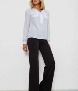 Блуза однотонная, цвет белый, 230RR-96