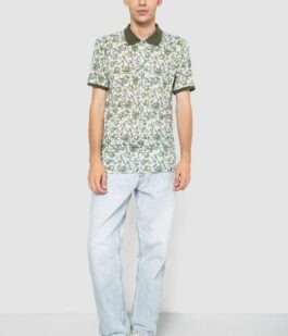 Поло мужское котонновое, цвет молочно-зеленый, 247R304