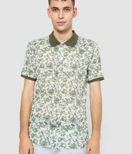 Поло мужское котонновое, цвет молочно-зеленый, 247R304