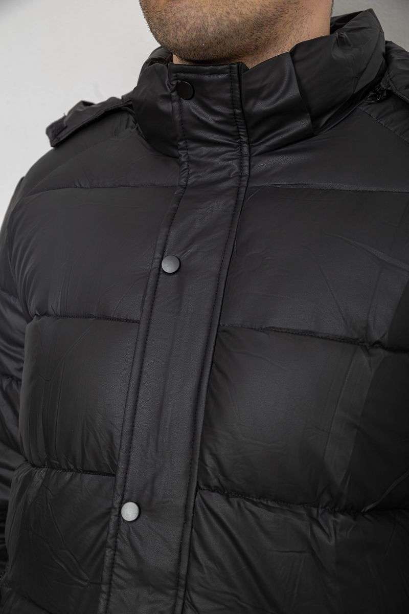 Куртка мужская зимняя удлиненная, цвет черный, 244RH76-15 — изображение 6