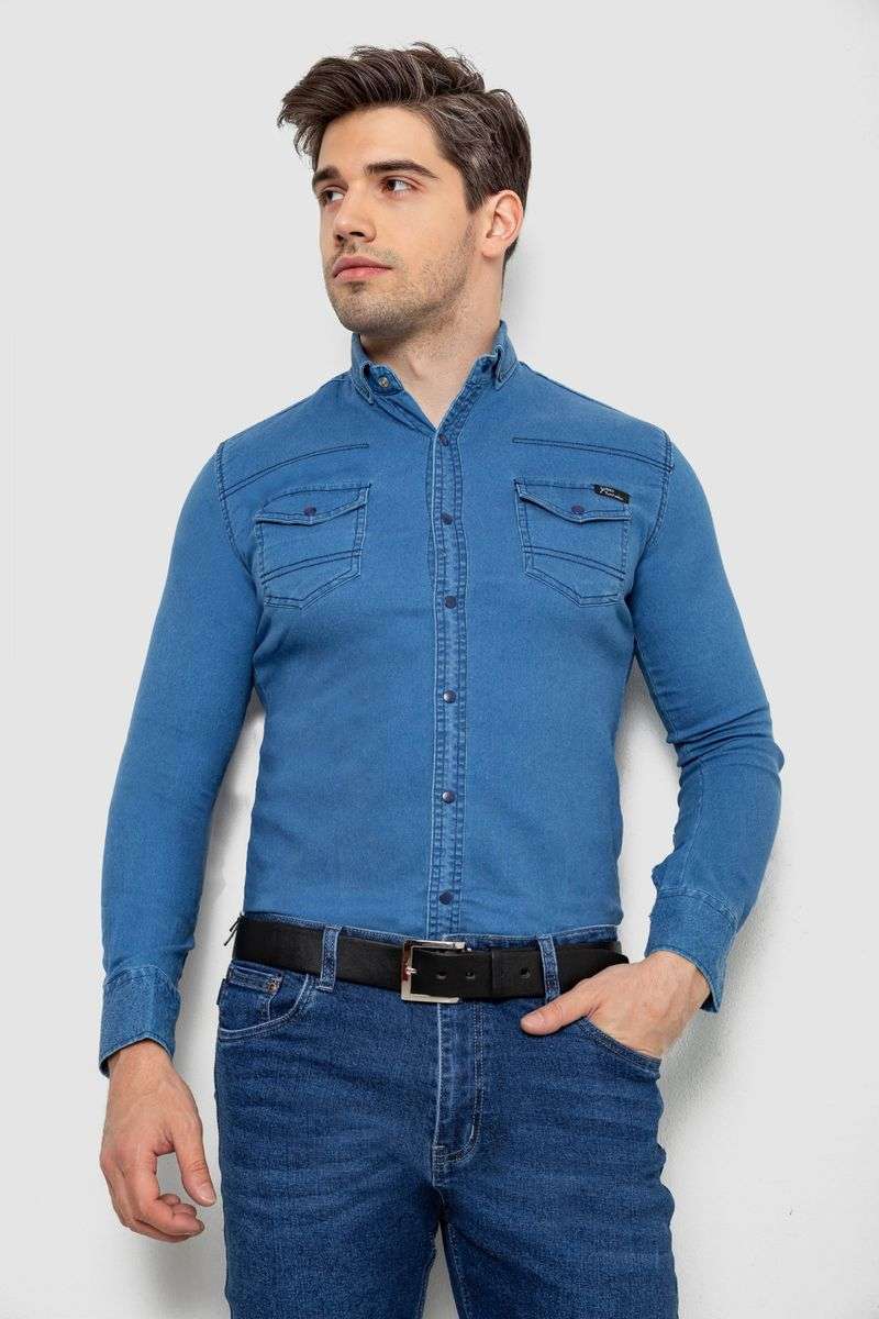 Рубашка мужская джинсовая