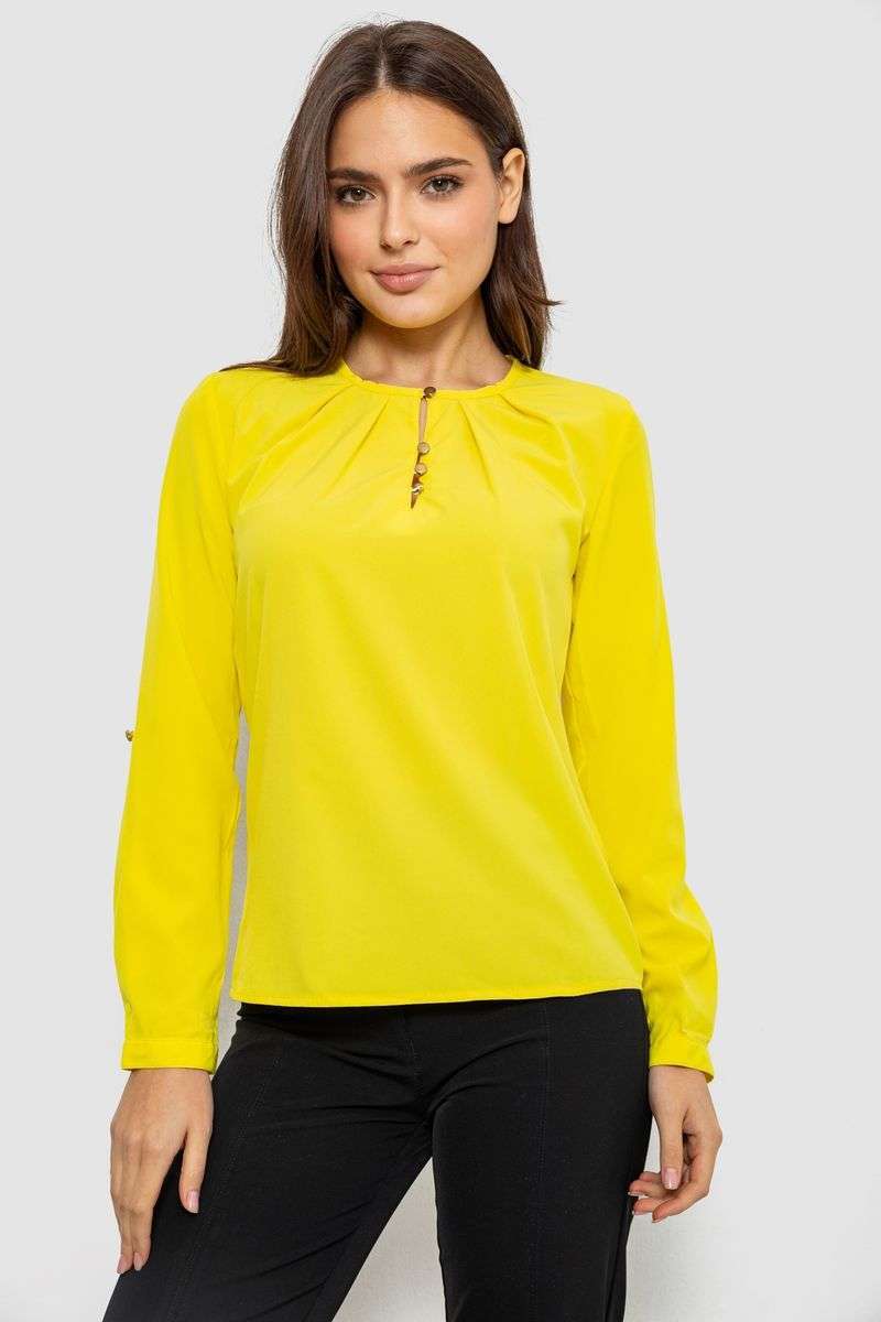 Блуза однотонная