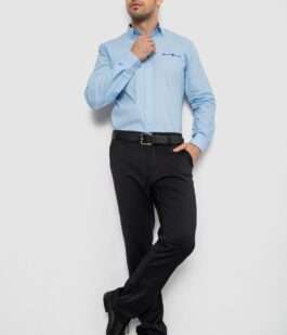 Рубашка мужская, цвет голубой, 214R7114