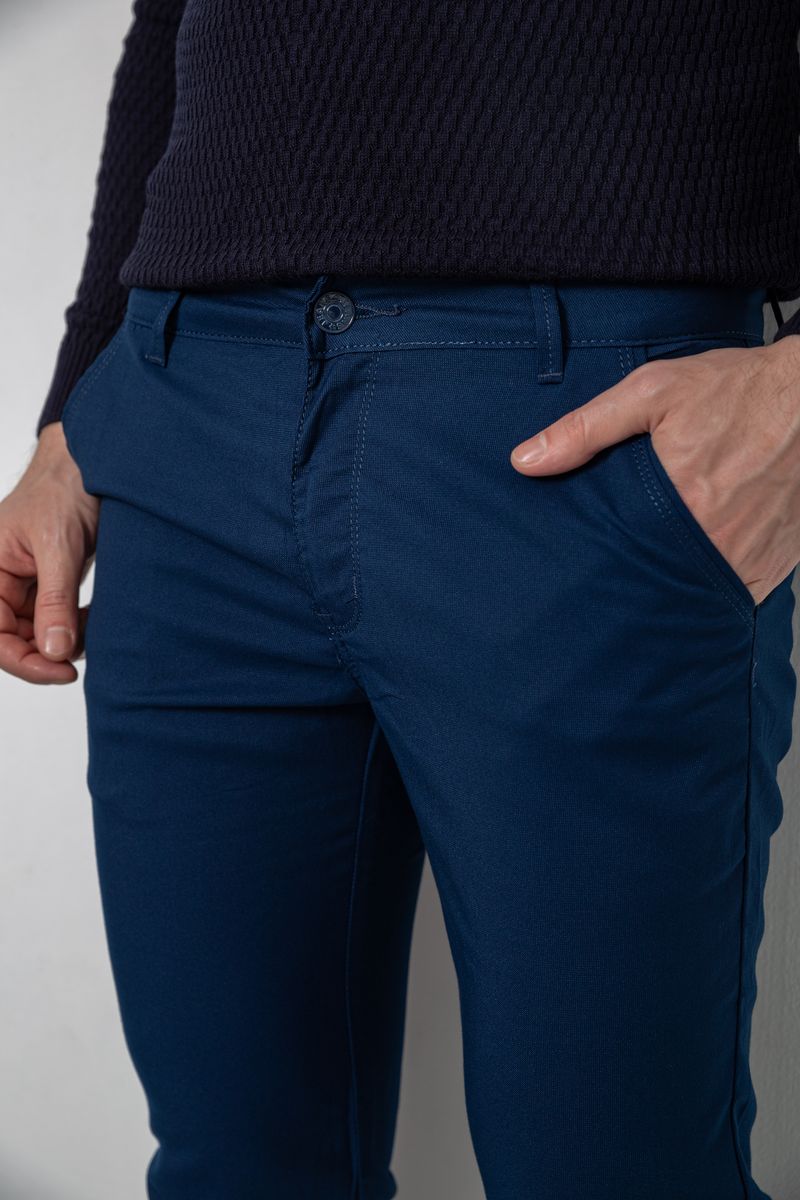 Брюки мужские, цвет синий, 244R4201 — изображение 5