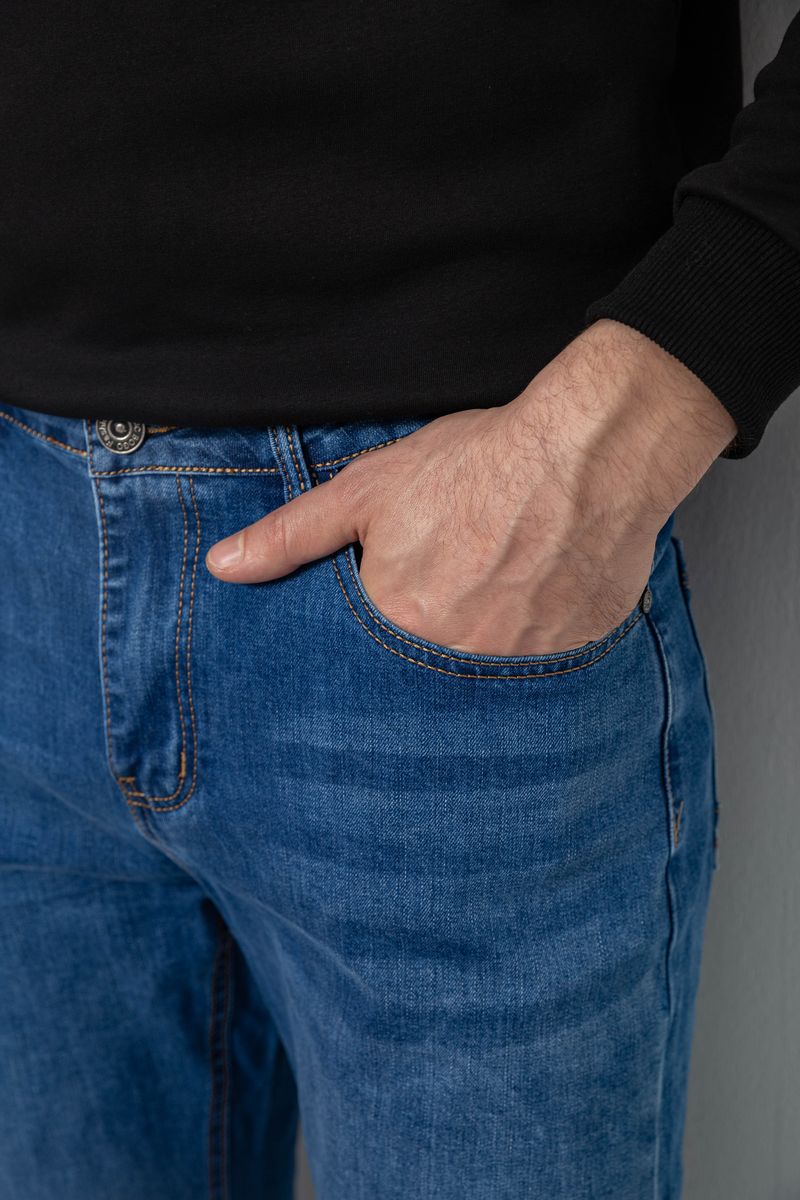 Джинси мужские, цвет синий, 244R03-2 — изображение 5