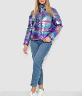 Куртка женская демисезонная плащевка, цвет разноцвет , 243R2022-6