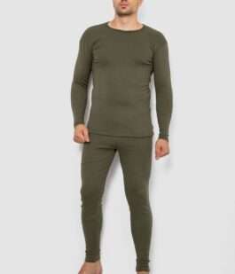 Термобелье мужское на флисе, цвет хаки, 247R003