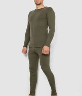 Термобелье мужское на флисе, цвет хаки, 247R003