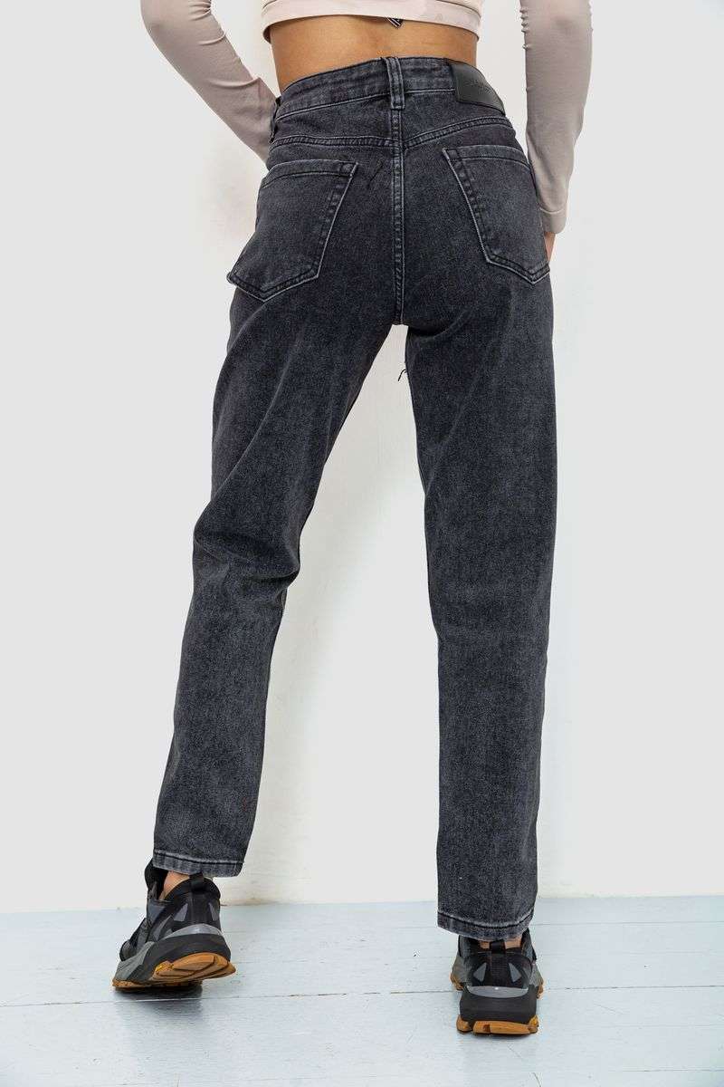 Джинсы женские MOM, цвет серый, 244R8527 — изображение 4