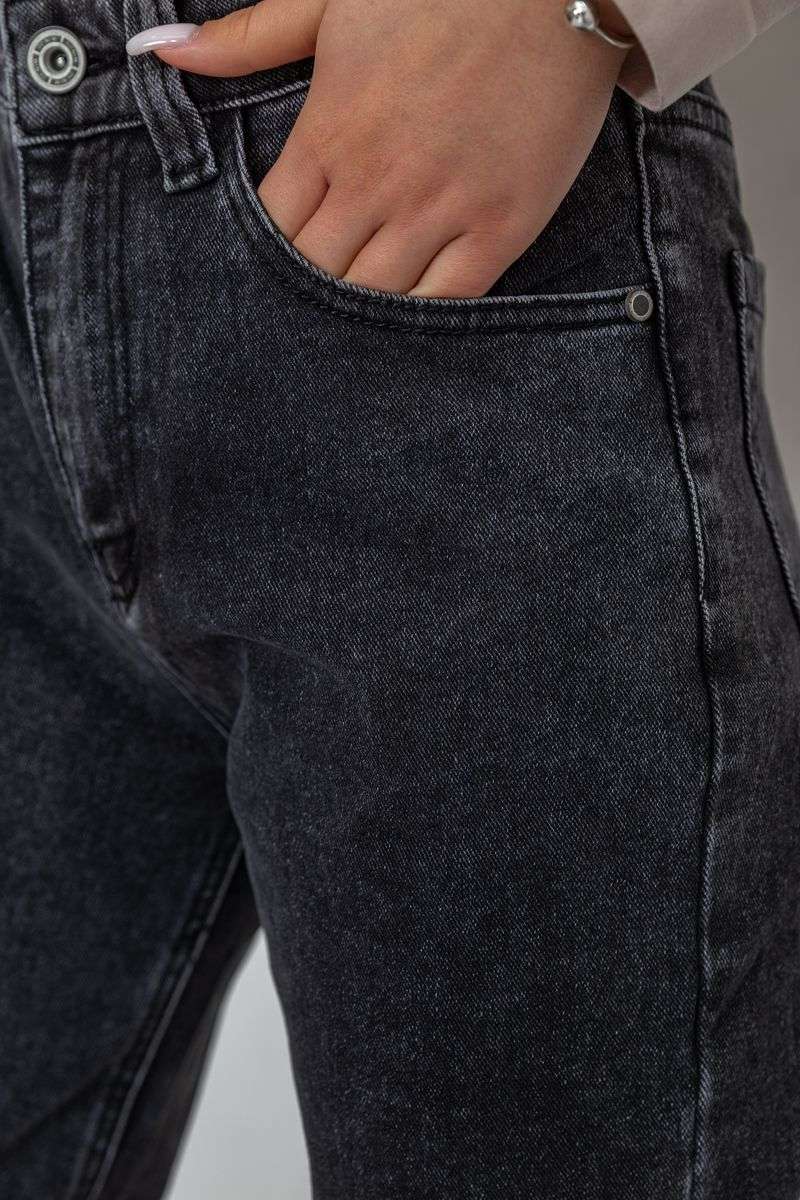 Джинсы женские MOM, цвет серый, 244R8527 — изображение 5