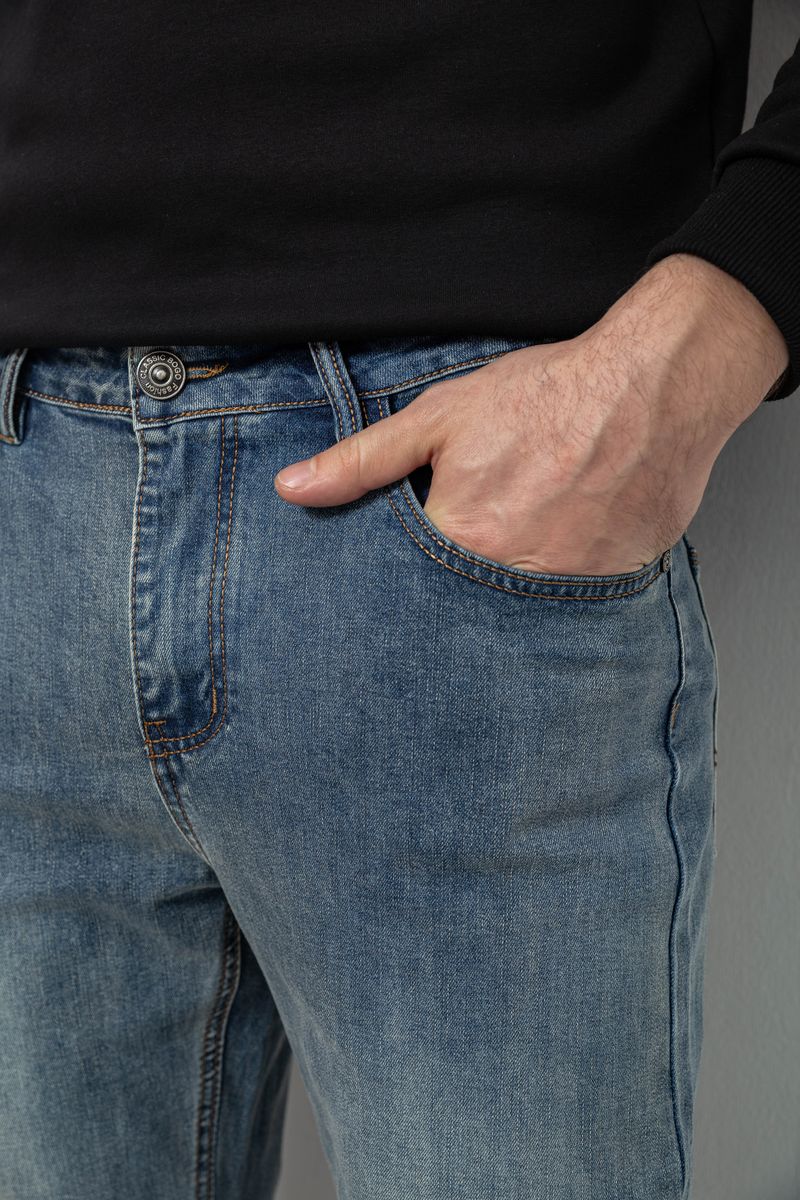 Джинсы мужские, цвет синий, 244R05-2 — изображение 5