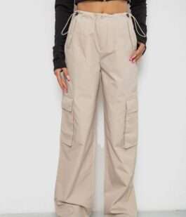 Брюки карго женские, цвет светло-бежевый, 238R5366