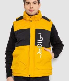 Жилетка мужская демисезонная, цвет желтый, 244R99006