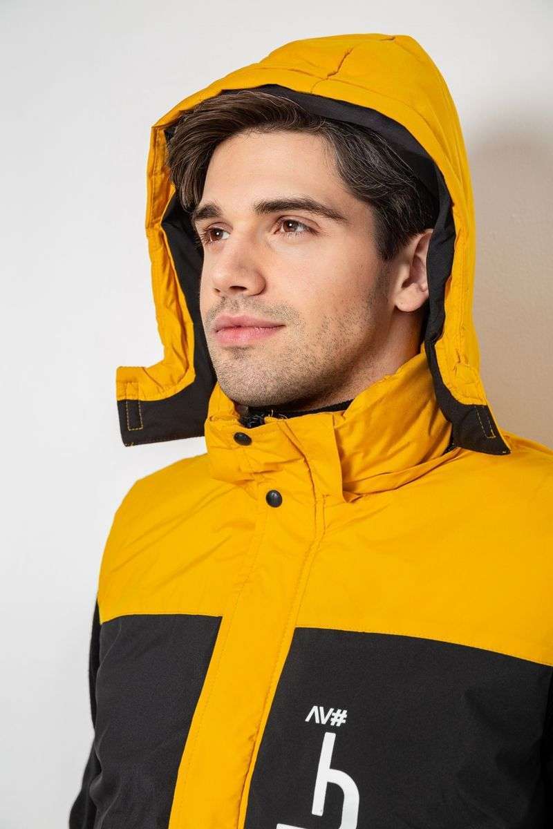 Жилетка мужская демисезонная, цвет желтый, 244R99006 — изображение 5