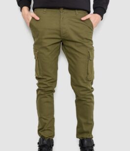 Джинсы мужские демисезонные, цвет хаки, 243R8083