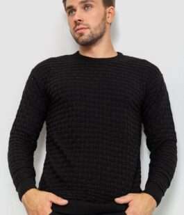 Свитер мужской, цвет черный, 161R882