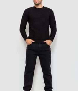 Свитер мужской, цвет черный, 161R882