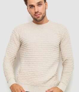 Свитер мужской, цвет светло-бежевый, 161R882