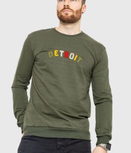 Свитшот мужской демисезонный, цвет хаки, 208R0204