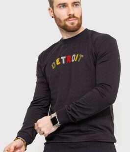 Свитшот мужской демисезонный, цвет черный, 208R0204