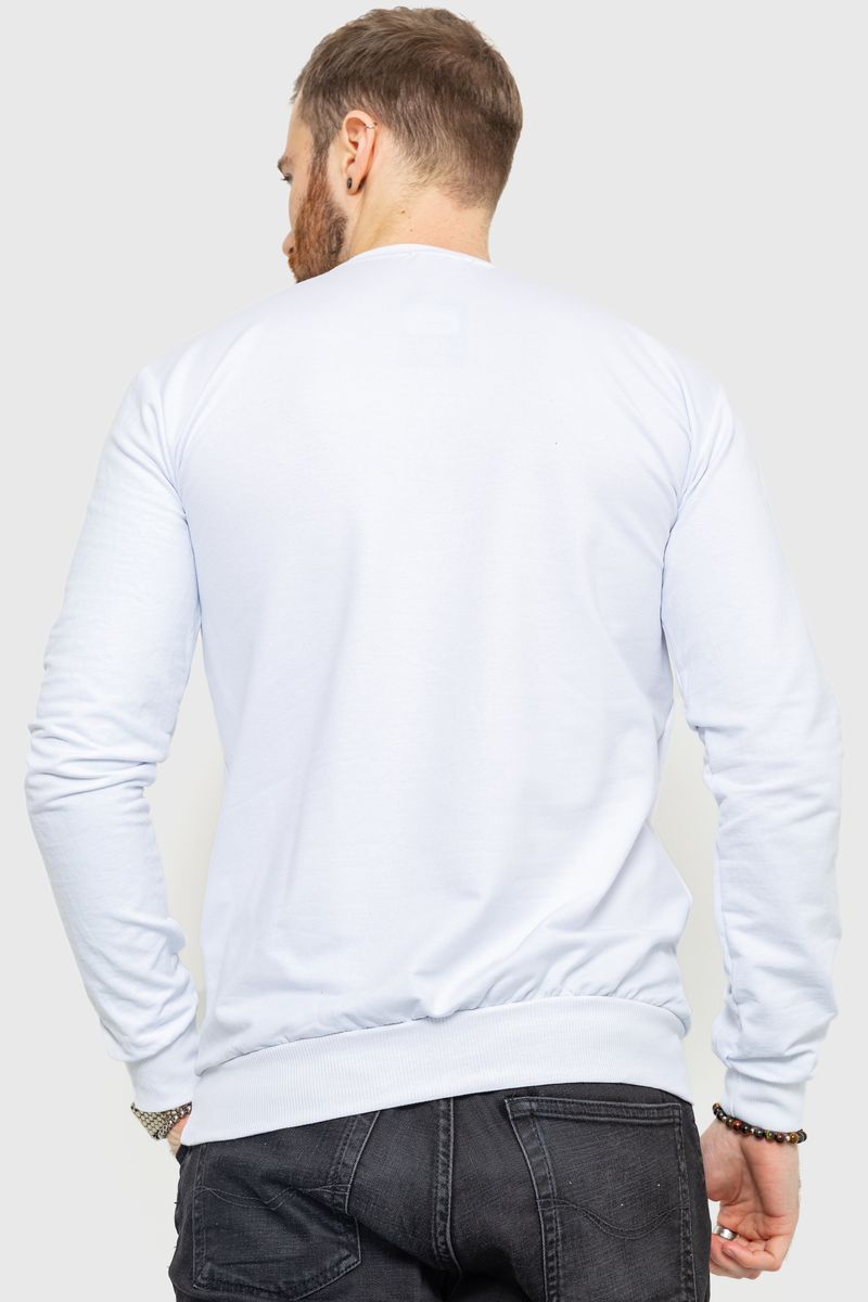 Свитшот мужской демисезонный, цвет белый, 208R0204 — изображение 4