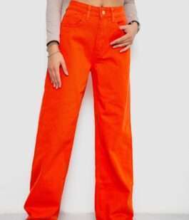 Джинсы женские, цвет оранжевый, 250R1119