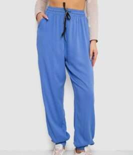 Штаны женские катоновые, цвет электрик, 244RLE-071