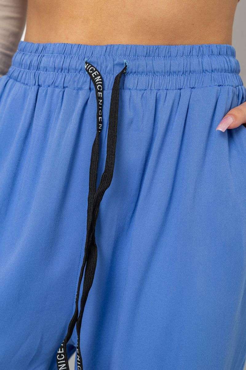 Штаны женские катоновые, цвет электрик, 244RLE-071 — изображение 5