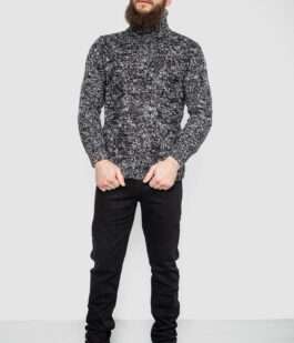 Свитер мужской, цвет черно-белый, 214R10323