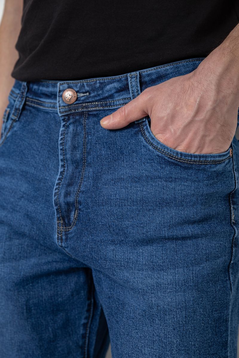 Джинсы мужские демисезонные, цвет синий, 243R8046 — изображение 5