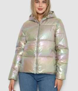 Куртка женская демисезонная плащевка, цвет бежевый, 243R2022-4