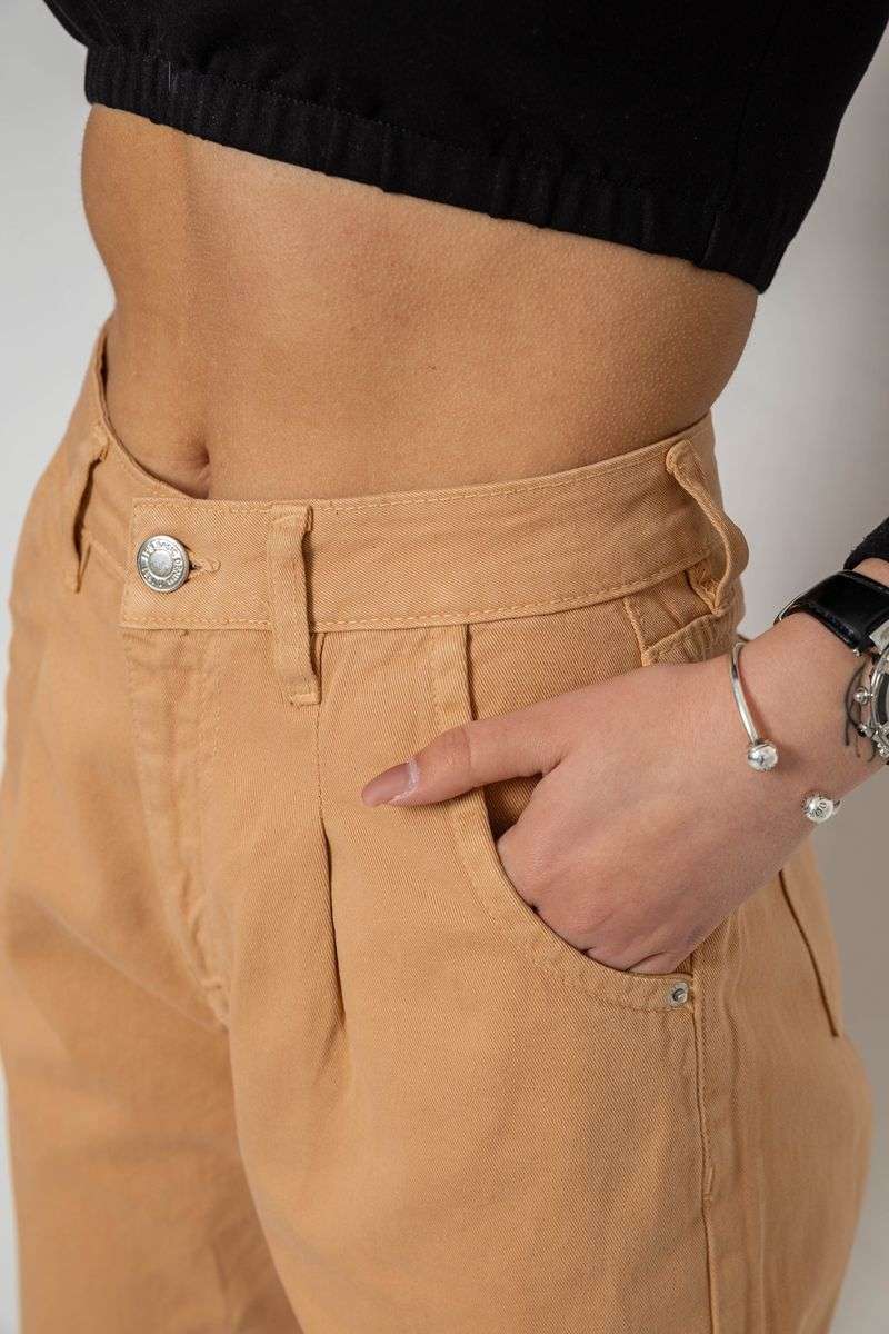 Джинсы женские, цвет темно-бежевый, 250R1574 — изображение 5