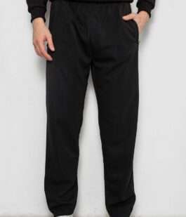 Спортивные штаны на флисе, цвет черный, 244R41223