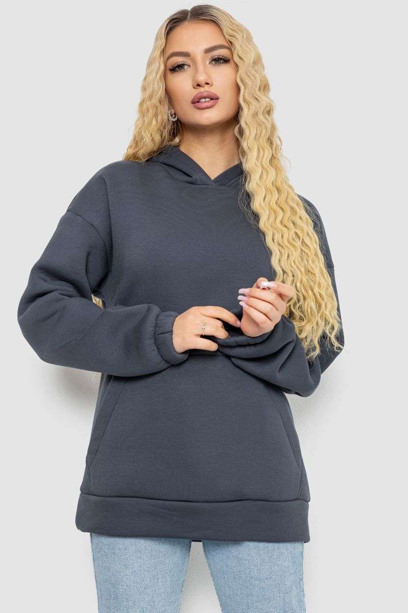 Худи женский трехнитка на флисе