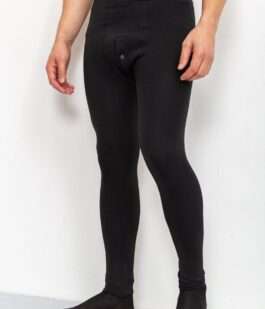 Термоштаны мужские на флисе, цвет черный, 131R5005