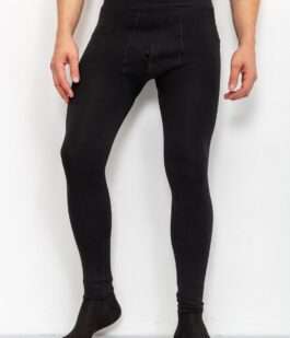 Термоштаны мужские на флисе, цвет черный, 131R5005