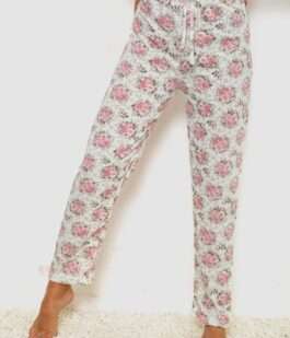 Штаны женские домашние, цвет молочно-пудровый, 238R57854