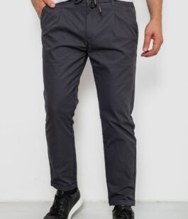 Брюки мужские классические однотонные, цвет серый, 157RU02-017