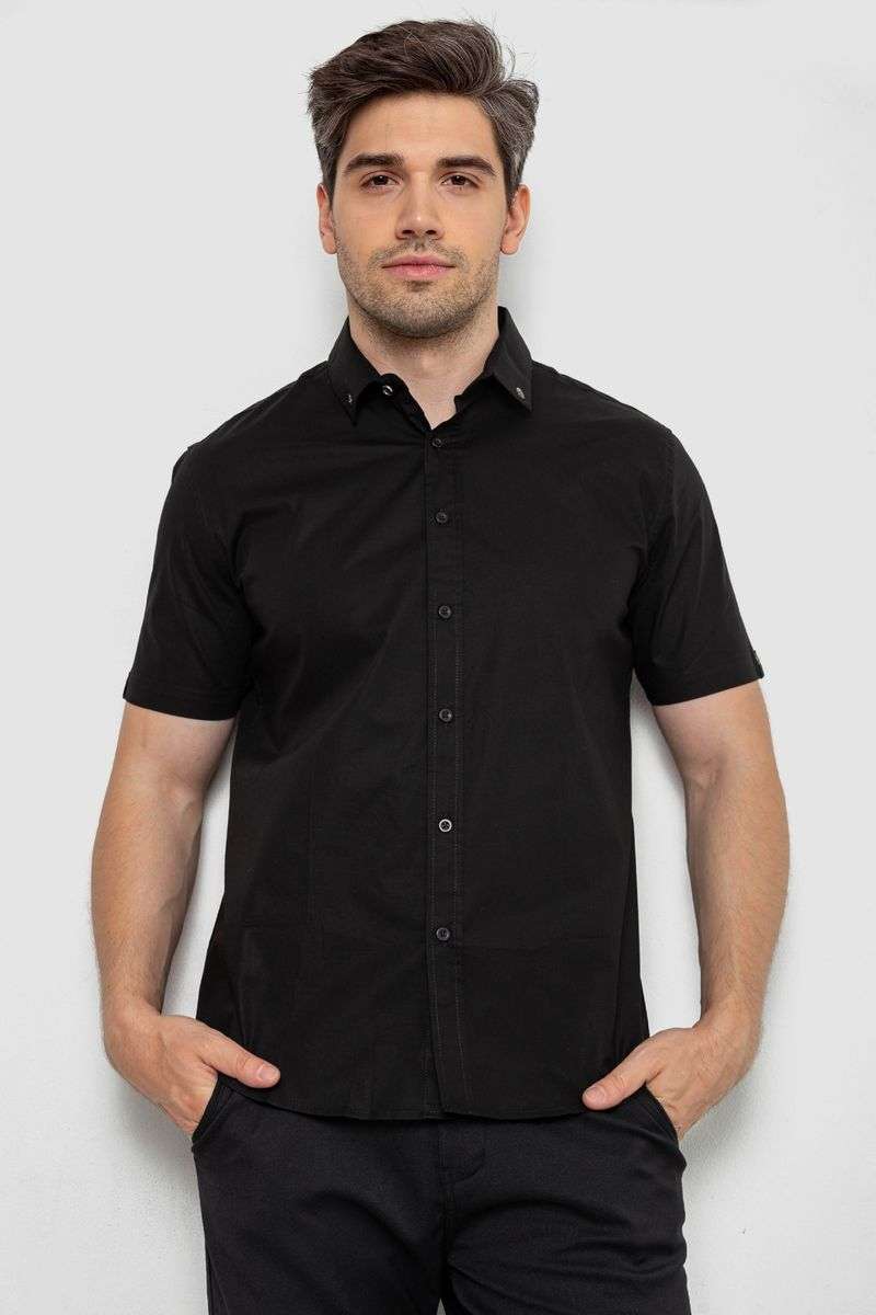 Рубашка мужская однотонная