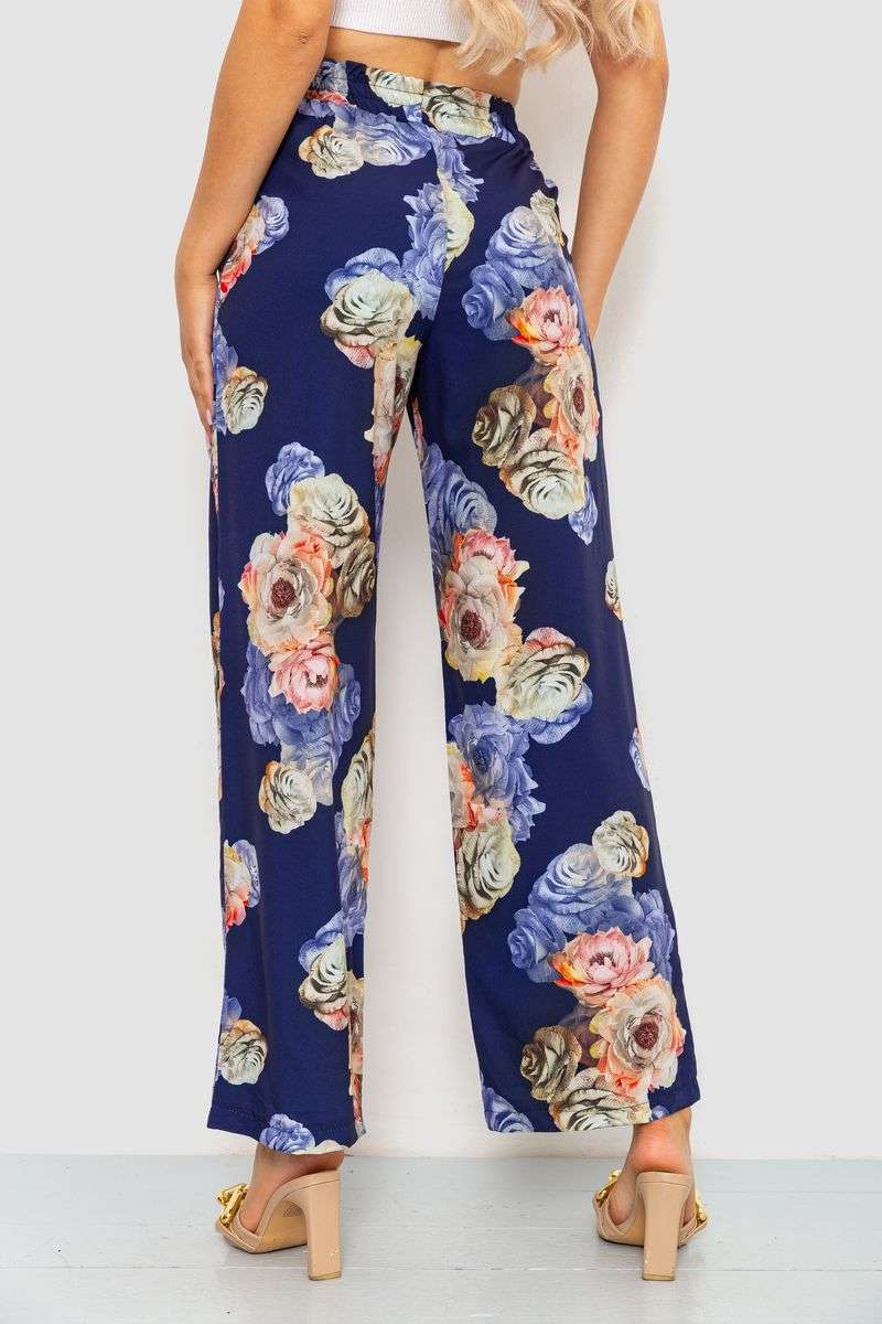 Брюки женские, цвет синий, 172R073 — изображение 4