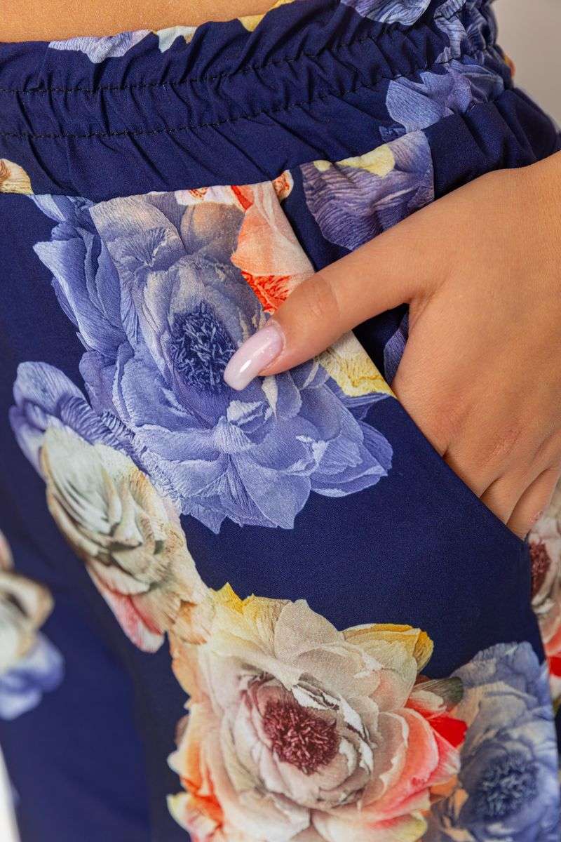 Брюки женские, цвет синий, 172R073 — изображение 5