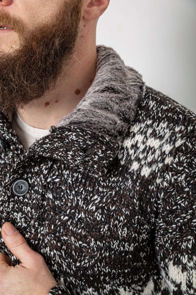 Свитер мужской, цвет коричневый, 214R10321 — изображение 6