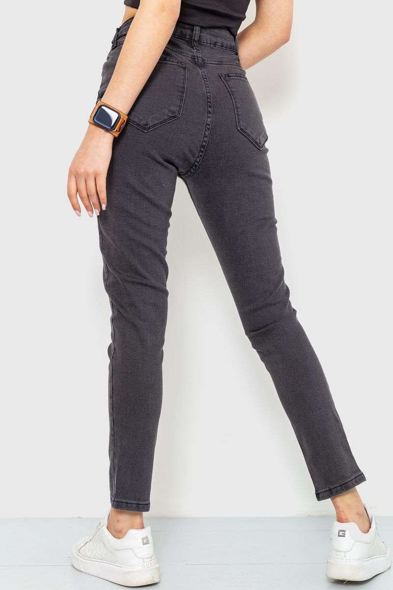 Джинсы женские skinny, цвет темно-серый, 186R0029 — изображение 4