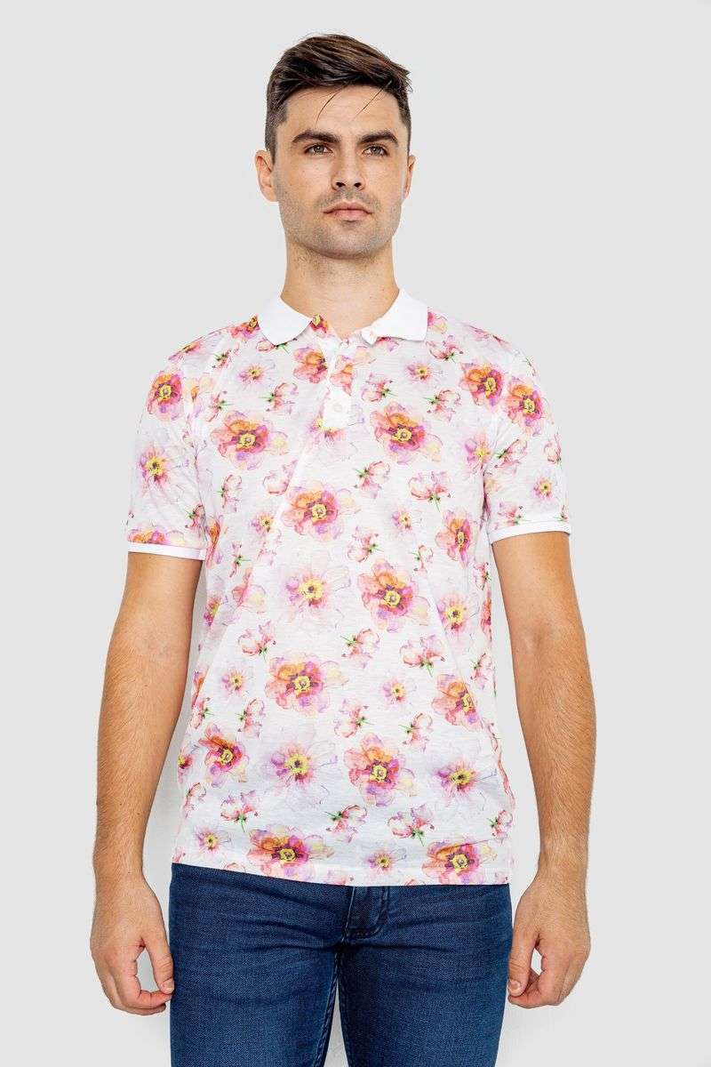 Поло мужское с принтом