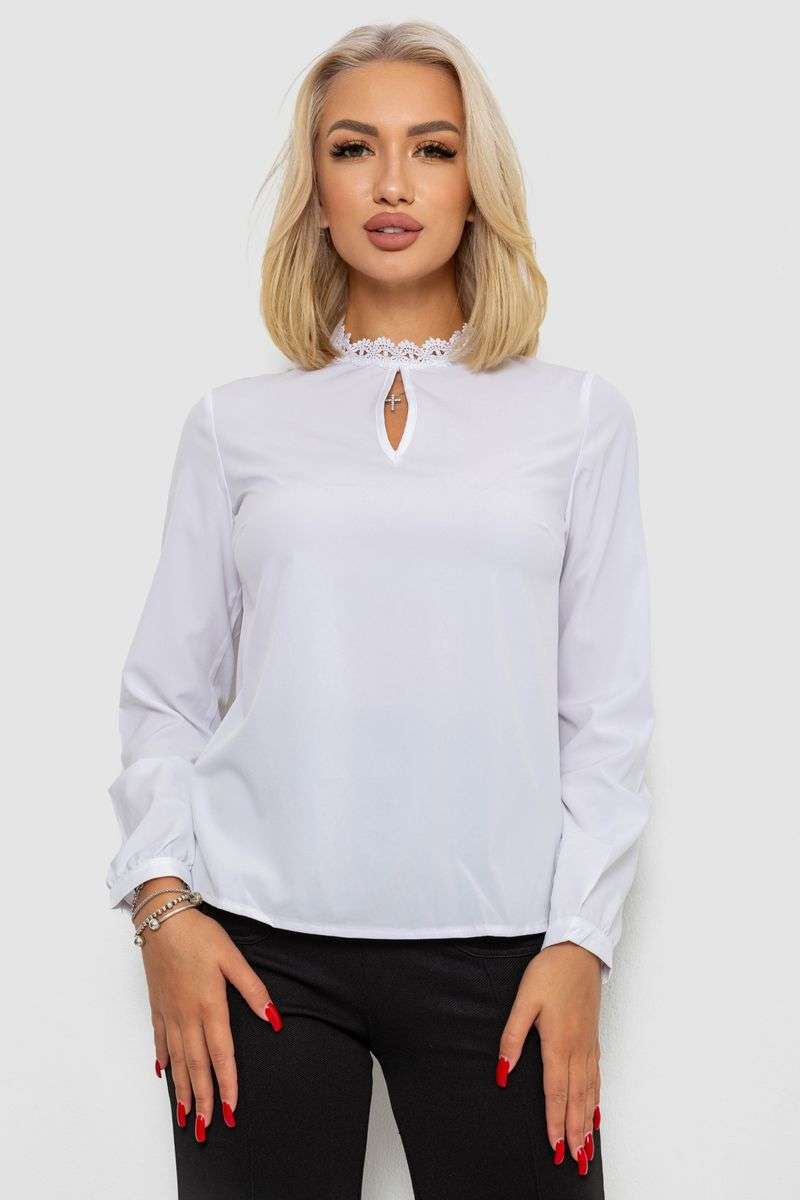 Блуза однотонная