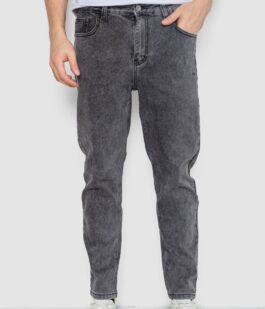 Джинсы мужские однотонные, цвет серый, 244R8570-1
