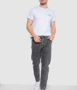 Джинсы мужские однотонные, цвет серый, 244R8570-1